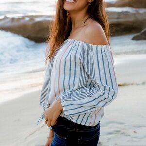 Roxy strapless beachy top